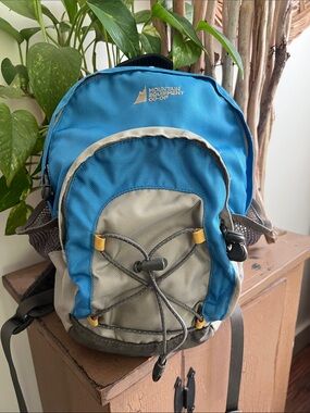 MEC Vintage Mountain Equipment Co-op Mini Daypack Bag Blue Grey